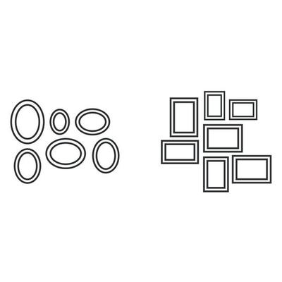 vector illustration of picture photo frame icons. Free Vector
