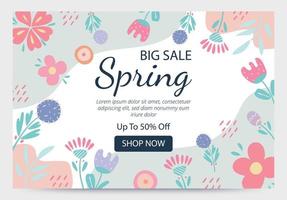 Organic shape collection. Minimal cover and background. Social media post and template with organic shape. Abstract design. Hand drawn. Vector illustration. Spring Sale.