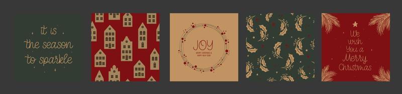 It is the season to sparkle. New Year and Christmas lettering composition for festive design and New Year gifts. vector