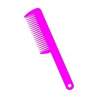 Comb on white background vector