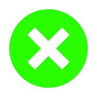 Error symbol on white background vector