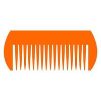 Comb on white background vector