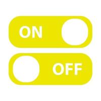 On off symbol on white background vector