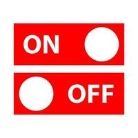 On off symbol on white background vector