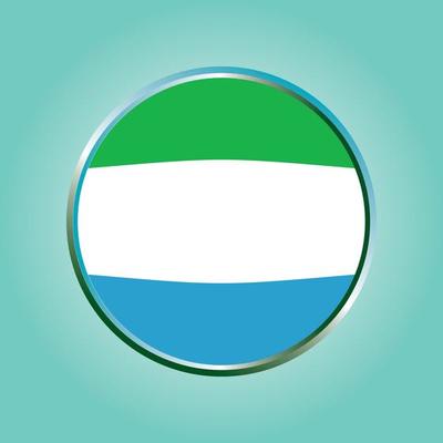 The national flag  . The symbol of the state on circle frame. Realistic vector illustration.