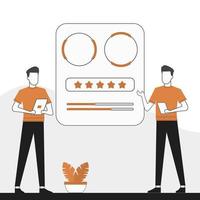 Working And Rating Progress Concept Illustration vector