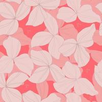 vector seamless pattern flowers . Botanical illustration for wallpaper, textile, fabric, clothing, paper, postcards