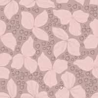 vector seamless pattern flowers . Botanical illustration for wallpaper, textile, fabric, clothing, paper, postcards