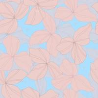 vector seamless pattern flowers . Botanical illustration for wallpaper, textile, fabric, clothing, paper, postcards