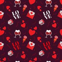 Valentine Seamless Pattern Collection vector