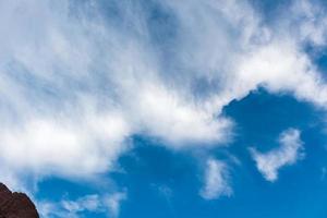 blue sky with clouds photo