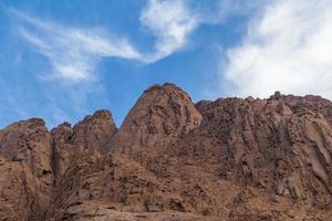 paisaje de montañas en el sinaí egipto foto
