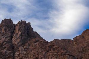 paisaje de montañas en el sinaí egipto foto