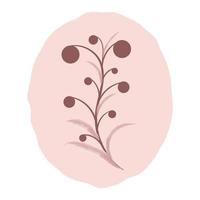 Abstract Boho Branch with Berries vector