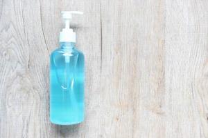 Bottle of alcohol gel antibacterial or virus sanitizer soap rub clean hand gel hygiene prevention of Covid-19 Coronavirus hospital healthcare and home