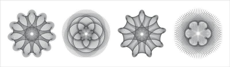 Guilloche Element Vector