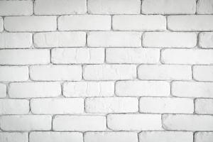 empty white brick wall for background photo