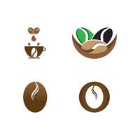 Ilustración de vector de icono de grano de café