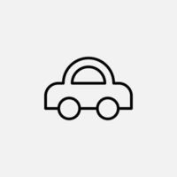 Car, Automobile, Transportation Line Icon, Vector, Illustration, Logo Template. Suitable For Many Purposes. vector