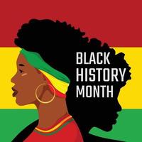 Black History Month Concept vector