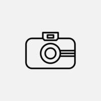 Camera, Photography, Digital, Photo Line Icon, Vector, Illustration, Logo Template. Suitable For Many Purposes. vector