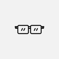 Glasses, Sunglasses, Eyeglasses, Spectacles Line Icon, Vector, Illustration, Logo Template. Suitable For Many Purposes. vector