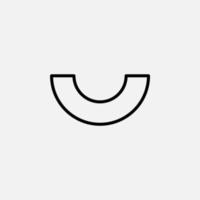 Melon Line Icon, Vector, Illustration, Logo Template. Suitable For Many Purposes. vector