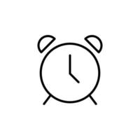 Alarm, Timer Line Icon, Vector, Illustration, Logo Template. Suitable For Many Purposes vector