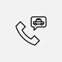 llamada, centro, icono de línea telefónica, vector, ilustración, plantilla de logotipo. adecuado para muchos propósitos. vector