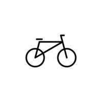 bicicleta, icono de línea de bicicleta, vector, ilustración, plantilla de logotipo. adecuado para muchos propósitos. vector