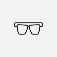 Gafas, gafas de sol, anteojos, icono de línea de gafas, vector, ilustración, plantilla de logotipo. adecuado para muchos propósitos. vector