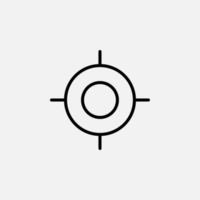 Gps, Map, Navigation, Direction Line Icon, Vector, Illustration, Logo Template. Suitable For Many Purposes vector