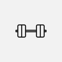 Gym, Fitness, Weight Line Icon, Vector, Illustration, Logo Template. Suitable For Many Purposes. vector