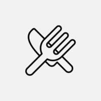 Restaurant, Food, Kitchen Line Icon, Vector, Illustration, Logo Template. Suitable For Many Purposes vector