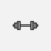 Gym, Fitness, Weight Line Icon, Vector, Illustration, Logo Template. Suitable For Many Purposes. vector