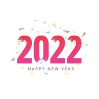 Happy new year 2022 holiday celebration background vector