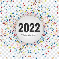 Abstract 2022 new year calendar template design vector