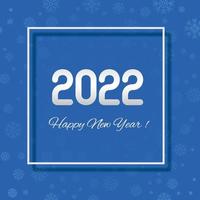 Abstract 2022 new year calendar template design vector