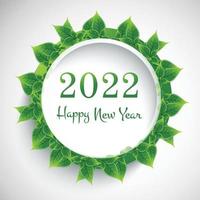 Abstract 2022 new year calendar template design vector