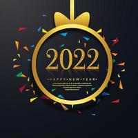 Abstract 2022 new year calendar template design vector