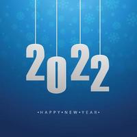 Abstract 2022 new year calendar template design vector