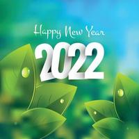 Abstract 2022 new year calendar template design vector