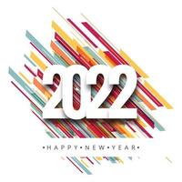 Abstract 2022 new year calendar template design vector