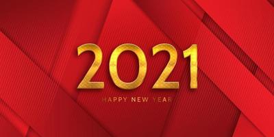 Happy New Year banner design vector