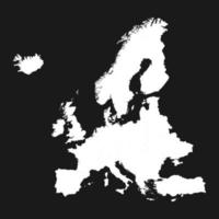 mapa de europa de alta calidad vector