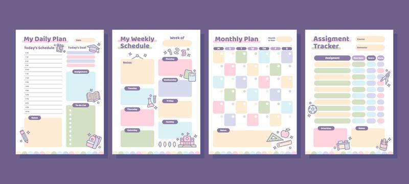 Simple Bullet Journal Weekly Planner Template Printable 7956542 Vector Art  at Vecteezy