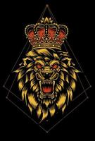 ilustración vectorial rey león