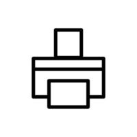 Printer line icon. Design template vector