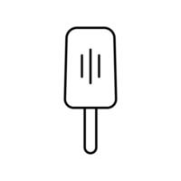 Ice cream line icon. Design template vector