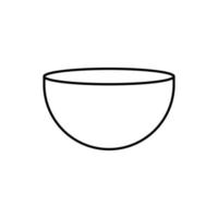 Bowl line icon. Design template vector